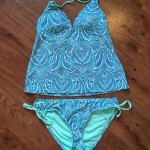 Bisou Bisou 2 piece Swimsuit- Top Sz M, Bottoms L